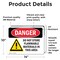Signmission Do Not Store Flammable Materials Danger Sign, Vinyl Decal, 14in W x 10in L, 2PK OS-2PACK-DS-D-1014-L-1174 - alternate 5